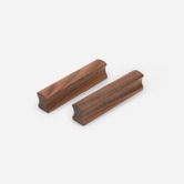 Do.Up Loch Walnut Wood Sleek Cabinet Handle