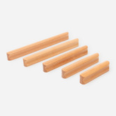 Do.Up Loch Beech Wood Curved Slimline Cabinet Handle