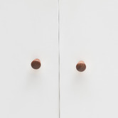 Do.Up Loch Walnut Wood Cylinder Cabinet Knob