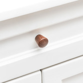 Do.Up Loch Walnut Wood Cylinder Cabinet Knob
