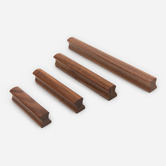 Do.Up Loch Walnut Wood Sleek Cabinet Handle