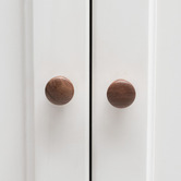 Do.Up Loch Walnut Wood Cylinder Cabinet Knob