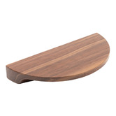 Do.Up Loch Walnut Wood Half Moon Cabinet Handle