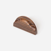 Do.Up Loch Walnut Wood Half Moon Cabinet Handle
