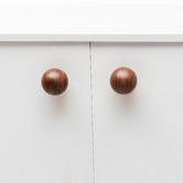 Do.Up Loch Walnut Wood Sphere Cabinet Knob