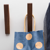 Do.Up Zirelle Walnut Wood Wall Hook