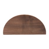 Do.Up Loch Walnut Wood Half Moon Cabinet Handle