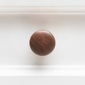 Do.Up Loch Walnut Wood Cylinder Cabinet Knob