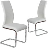 Keys Road Designs Chara Faux Leather Dining Chairs