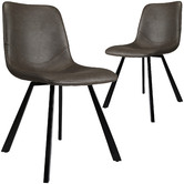 Keys Road Designs Sandra Faux Leather Dining Chairs