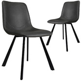 Keys Road Designs Sandra Faux Leather Dining Chairs