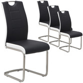 Keys Road Designs Edison Faux Leather Dining Chairs