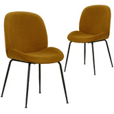 Keys Road Designs Humphrey Matte Velvet Dining Chairs