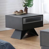 Keys Road Designs Charcoal Diana Italian Ceramic Side Table