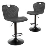 Keys Road Designs Baggio Upholstered Adjustable Barstools