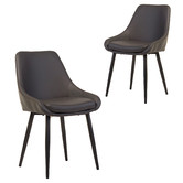 Keys Road Designs Stephen Faux Leather Dining Chairs