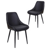 Keys Road Designs Stephen Faux Leather Dining Chairs