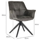 Keys Road Designs Florence Faux Suede Dining Chairs