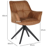 Keys Road Designs Florence Faux Suede Dining Chairs