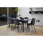 Keys Road Designs Aileen Extendable Ceramic Dining Table