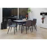 Keys Road Designs Aileen Extendable Ceramic Dining Table