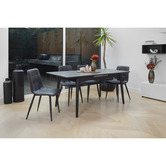 Keys Road Designs Aileen Extendable Ceramic Dining Table