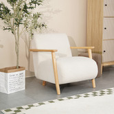 Keys Road Designs Clay Boucle Occasional Chair