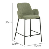 Keys Road Designs 65cm Lyka Upholstered Barstools