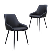 Keys Road Designs Alexa Faux Leather Dining Chairs