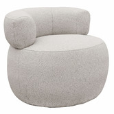 Keys Road Designs Brey Boucle Swivel Accent Chair