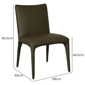 Keys Road Designs Kelsey Faux Leather Dining Chairs