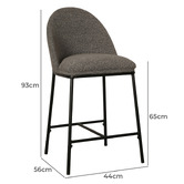 Keys Road Designs 65cm Bonnie Boucle Barstools