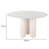 Keys Road Designs Amara Ceramic Dining Table