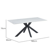 Keys Road Designs Atlas Ceramic Dining Table