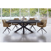 Keys Road Designs Hillary Extendable Ceramic Outdoor Dining Table
