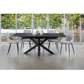 Keys Road Designs Hillary Extendable Ceramic Outdoor Dining Table