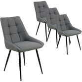 Keys Road Designs Orion Faux Leather Dining Chairs