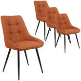 Keys Road Designs Orion Faux Leather Dining Chairs