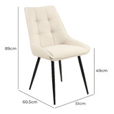 Keys Road Designs Orion Faux Leather Dining Chairs
