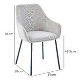 Keys Road Designs Luxus Upholstered Dining Chairs