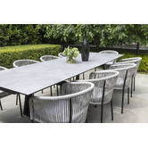 Keys Road Designs Vektas Extendable Ceramic Outdoor Dining Table