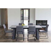 Keys Road Designs Vektas Extendable Ceramic Outdoor Dining Table