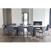 Keys Road Designs Vektas Extendable Ceramic Outdoor Dining Table