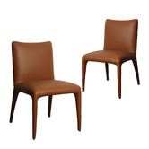 Keys Road Designs Kelsey Faux Leather Dining Chairs