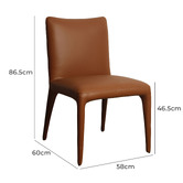 Keys Road Designs Kelsey Faux Leather Dining Chairs