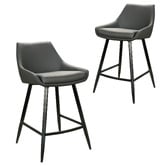 Keys Road Designs 62cm Wesley Faux Leather Barstools
