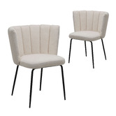 Keys Road Designs Bannon Boucle Dining Chairs