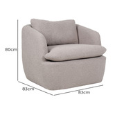 Keys Road Designs Lochan Swivel Accent Chair