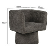 Keys Road Designs Mikhail Swivel Accent Chair