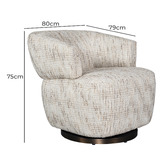Keys Road Designs Parker Swivel Accent Chair